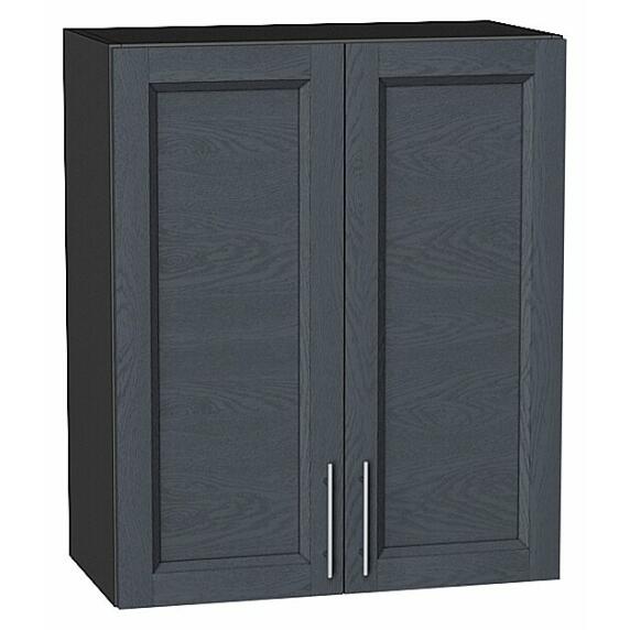 Шкаф верхний с 2-мя дверцами Сканди Graphite Softwood Graphite 716*600*320