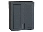 Шкаф верхний с 2-мя дверцами Сканди Graphite Softwood Graphite 716*600*320
