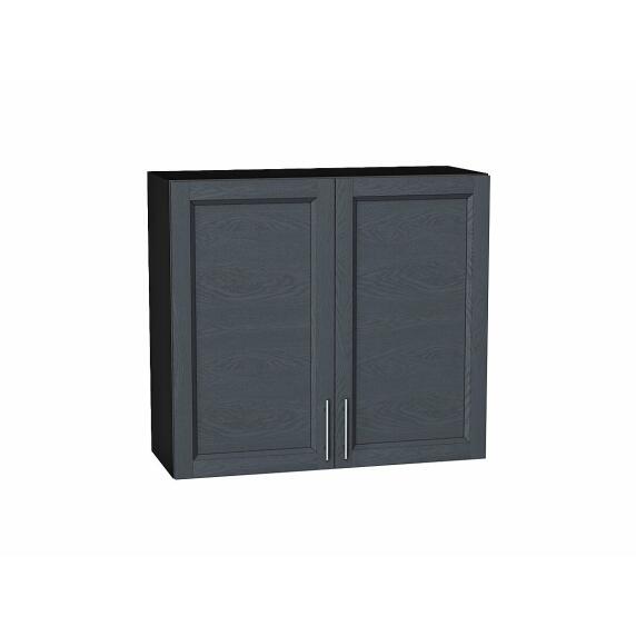 Шкаф верхний с 2-мя дверцами Сканди Graphite Softwood Graphite 716*800*318