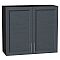 Шкаф верхний с 2-мя дверцами Сканди Graphite Softwood Graphite 716*800*318