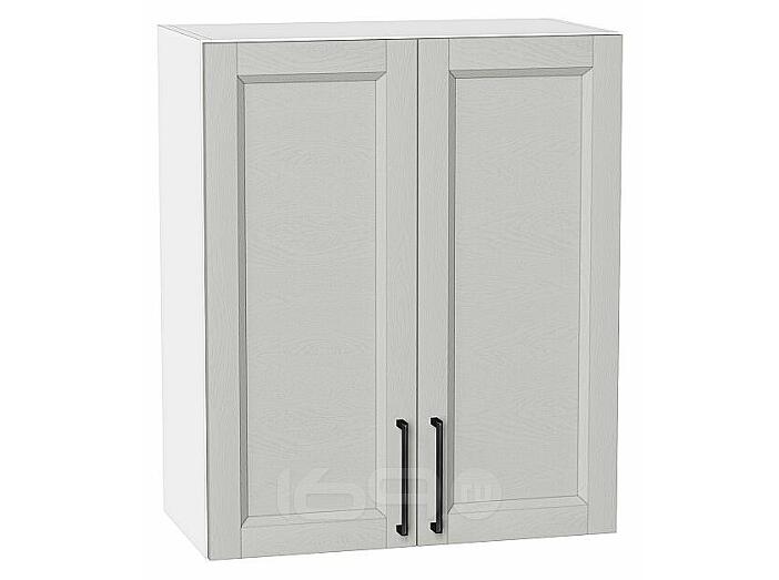 Шкаф верхний с 2-мя дверцами Сканди Grey Silkwood/Белый 716*600*320