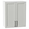 Шкаф верхний с 2-мя дверцами Сканди Grey Silkwood/Белый 716*600*320