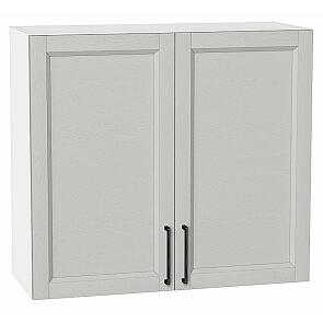 Шкаф верхний с 2-мя дверцами Сканди Grey Silkwood/Белый 716*800*318