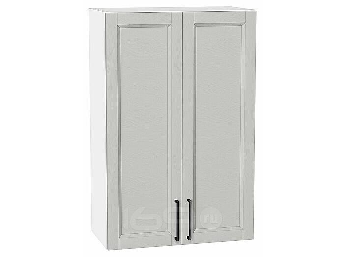 Шкаф верхний с 2-мя дверцами Сканди Grey Silkwood/Белый 920*600*320