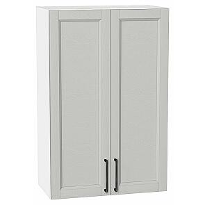Шкаф верхний с 2-мя дверцами Сканди Grey Silkwood/Белый 920*600*320