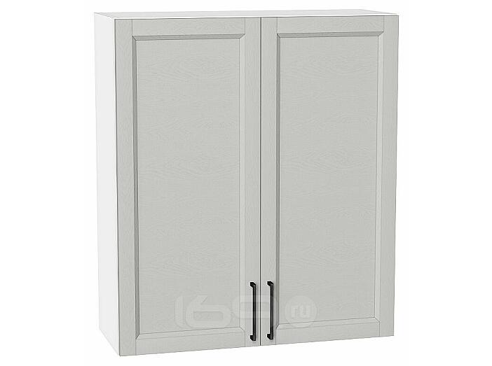 Шкаф верхний с 2-мя дверцами Сканди Grey Silkwood/Белый 920*800*320