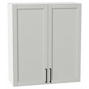 Шкаф верхний с 2-мя дверцами Сканди Grey Silkwood/Белый 920*800*320