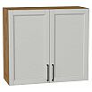 Шкаф верхний с 2-мя дверцами Сканди Grey Silkwood/Дуб Вотан 716*800*318