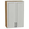 Шкаф верхний с 2-мя дверцами Сканди Grey Silkwood/Дуб Вотан 920*600*320