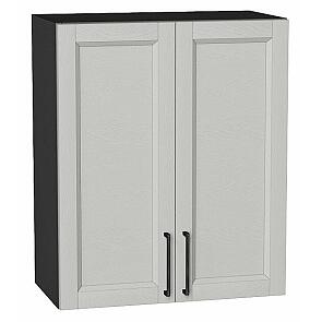 Шкаф верхний с 2-мя дверцами Сканди Grey Silkwood/Graphite 716*600*320