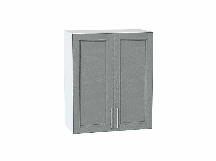 Шкаф верхний с 2-мя дверцами Сканди Grey Softwood Белый 716*600*320