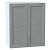 Шкаф верхний с 2-мя дверцами Сканди Grey Softwood Белый 716*600*320