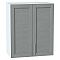 Шкаф верхний с 2-мя дверцами Сканди Grey Softwood Белый 716*600*320 Шкаф верхний с 2-мя дверцами Сканди Grey Softwood Белый 716*600*320