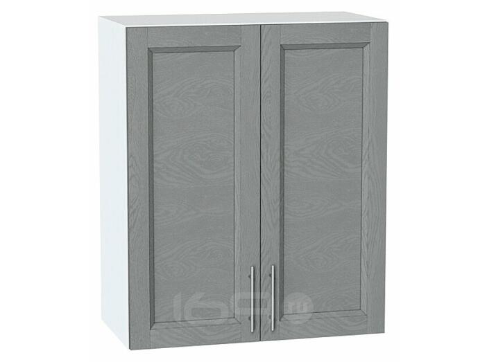 Шкаф верхний с 2-мя дверцами Сканди Grey Softwood Белый 716*600*320