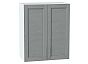 Шкаф верхний с 2-мя дверцами Сканди Grey Softwood Белый 716*600*320