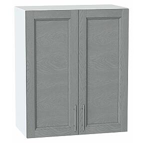 Шкаф верхний с 2-мя дверцами Сканди Grey Softwood Белый 716*600*320