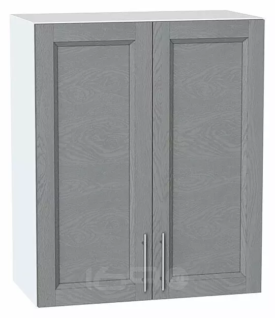 Шкаф верхний с 2-мя дверцами Сканди Grey Softwood Белый 716*600*320