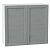 Шкаф верхний с 2-мя дверцами Сканди Grey Softwood Белый 716*800*318