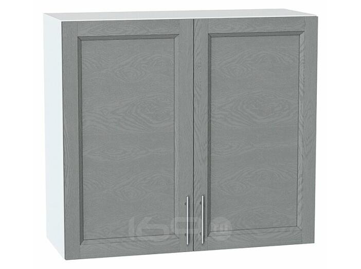 Шкаф верхний с 2-мя дверцами Сканди Grey Softwood Белый 716*800*318