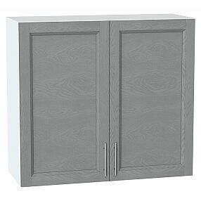 Шкаф верхний с 2-мя дверцами Сканди Grey Softwood Белый 716*800*318