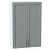 Шкаф верхний с 2-мя дверцами Сканди Grey Softwood Белый 920*600*320