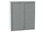 Шкаф верхний с 2-мя дверцами Сканди Grey Softwood Белый 920*800*320