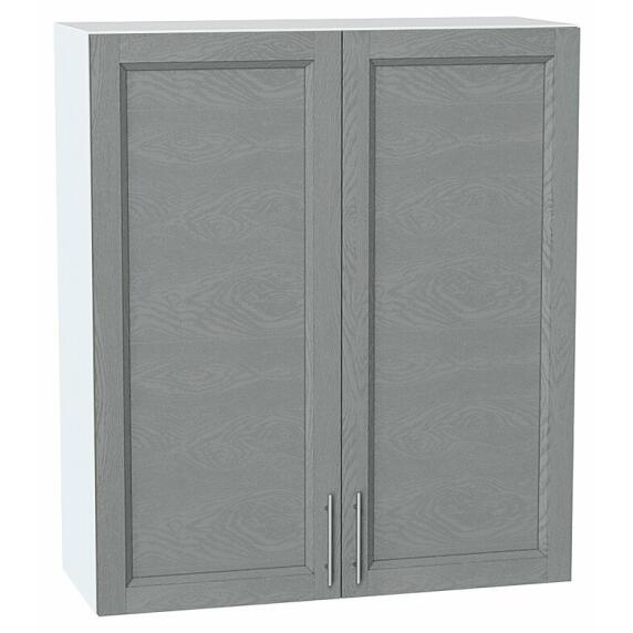 Шкаф верхний с 2-мя дверцами Сканди Grey Softwood Белый 920*800*320