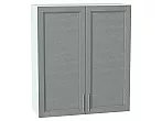 Шкаф верхний с 2-мя дверцами Сканди Grey Softwood Белый 920*800*320