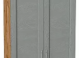 Шкаф верхний с 2-мя дверцами Сканди Grey Softwood Дуб Вотан 716*600*320