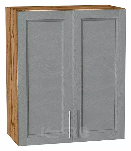 Шкаф верхний с 2-мя дверцами Сканди Grey Softwood Дуб Вотан 716*600*320