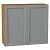 Шкаф верхний с 2-мя дверцами Сканди Grey Softwood Дуб Вотан 716*800*318