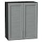 Шкаф верхний с 2-мя дверцами Сканди Grey Softwood Graphite 716*600*320 Шкаф верхний с 2-мя дверцами Сканди Grey Softwood Graphite 716*600*320