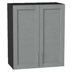 Шкаф верхний с 2-мя дверцами Сканди Grey Softwood Graphite 716*600*320