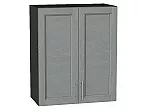 Шкаф верхний с 2-мя дверцами Сканди Grey Softwood Graphite 716*600*320