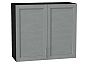 Шкаф верхний с 2-мя дверцами Сканди Grey Softwood Graphite 716*800*318