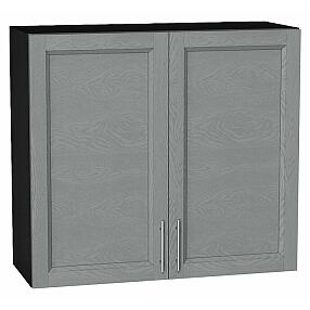 Шкаф верхний с 2-мя дверцами Сканди Grey Softwood Graphite 716*800*318