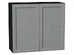 Шкаф верхний с 2-мя дверцами Сканди Grey Softwood Graphite 716*800*318