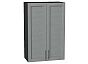 Шкаф верхний с 2-мя дверцами Сканди Grey Softwood Graphite 920*600*320