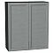 Шкаф верхний с 2-мя дверцами Сканди Grey Softwood Graphite 920*800*320 Шкаф верхний с 2-мя дверцами Сканди Grey Softwood Graphite 920*800*320