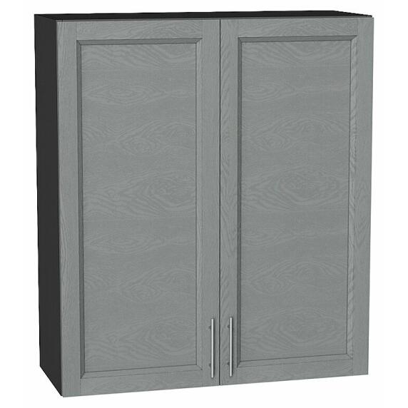 Шкаф верхний с 2-мя дверцами Сканди Grey Softwood Graphite 920*800*320