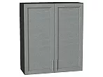 Шкаф верхний с 2-мя дверцами Сканди Grey Softwood Graphite 920*800*320