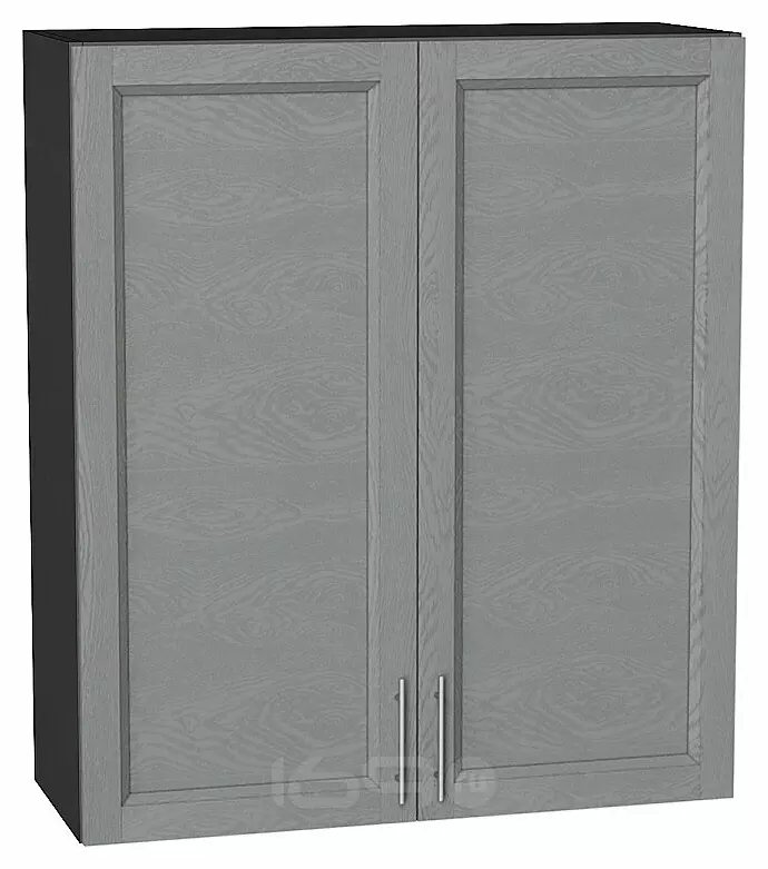Шкаф верхний с 2-мя дверцами Сканди Grey Softwood Graphite 920*800*320