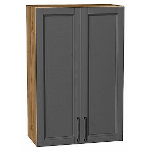 Шкаф верхний с 2-мя дверцами Сканди Stormy Silkwood/Дуб Вотан 920*600*320