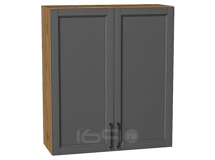 Шкаф верхний с 2-мя дверцами Сканди Stormy Silkwood/Дуб Вотан 920*800*320