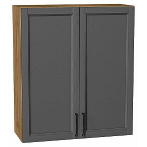 Шкаф верхний с 2-мя дверцами Сканди Stormy Silkwood/Дуб Вотан 920*800*320