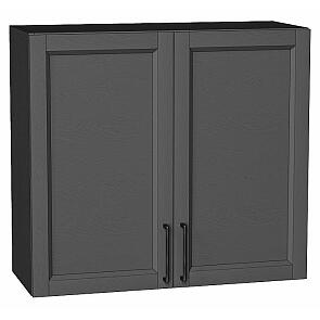 Шкаф верхний с 2-мя дверцами Сканди Stormy Silkwood/Graphite 716*800*318