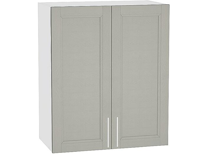 Шкаф верхний с 2-мя дверцами Сканди В 600 Grey Softwood-Белый