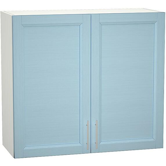 Шкаф верхний с 2-мя дверцами Сканди В 800 Sky Wood-Белый