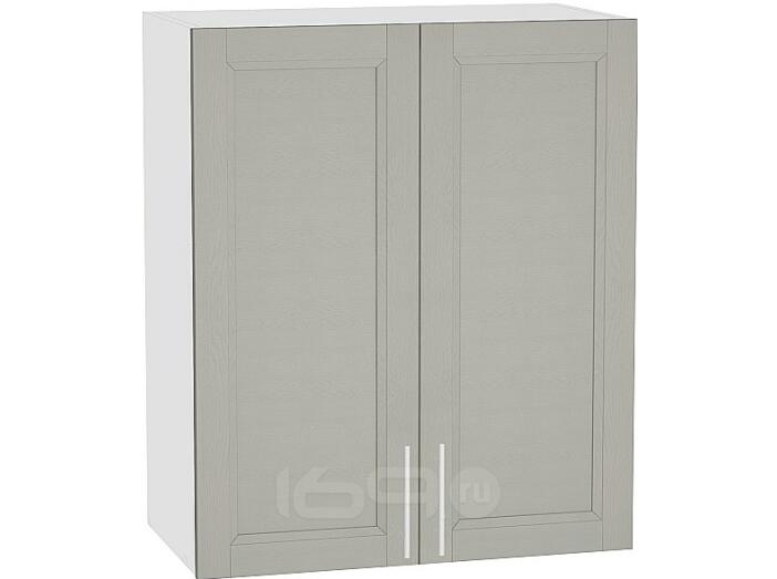 Шкаф верхний с 2-мя дверцами Сканди В 609 Grey Softwood-Белый