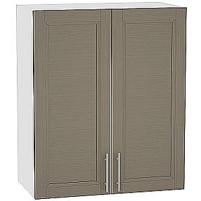 Шкаф верхний с 2-мя дверцами Сканди В 609 Cappuccino Wood-Белый